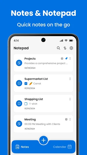 Notepad - Notes and Lists Screenshot 0