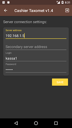 Таксомёт: касса Screenshot 2
