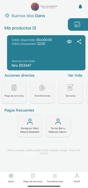 San Marcos Móvil Screenshot 2