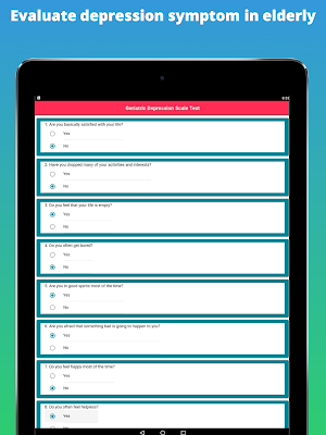 Geriatric Depression Scale - Self Harm Tracker Screenshot 3