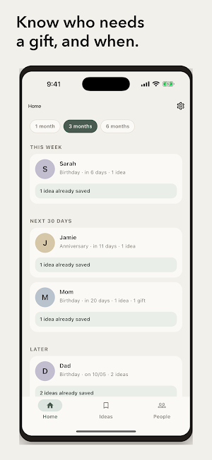 GiftThem: Gift Ideas & Planner Screenshot 0