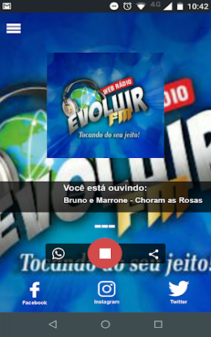 Rádio Web Evoluir FM Screenshot 1