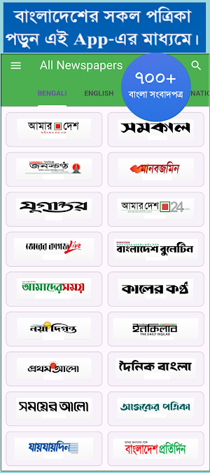 All Bangla Newspapers Online Screenshot 0