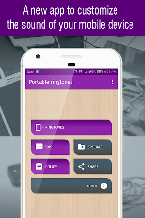 portable ringtones for phone, portable sounds free Screenshot 0