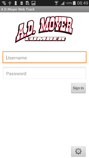 A.D. Moyer Lumber Web Track Screenshot 0