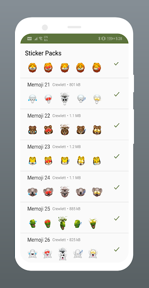 Memoji Cartoon Stickers for WhatsApp Screenshot 2