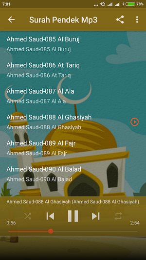 Surah Pendek Mp3 Offline Screenshot 1