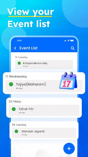 Calendar Screenshot 1