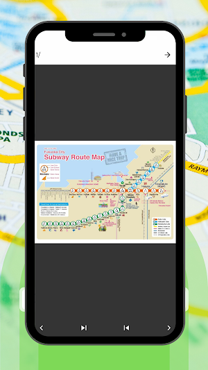 Fukuoka Metro Map Screenshot 1