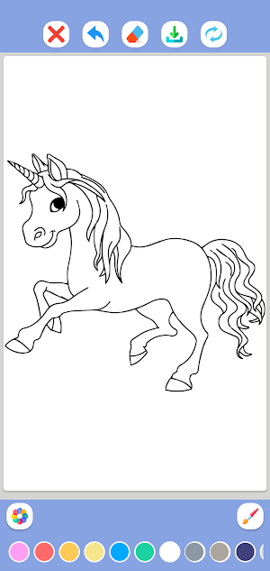 Unicorn Coloring Book Screenshot 0
