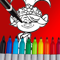 Trolls Coloring Book