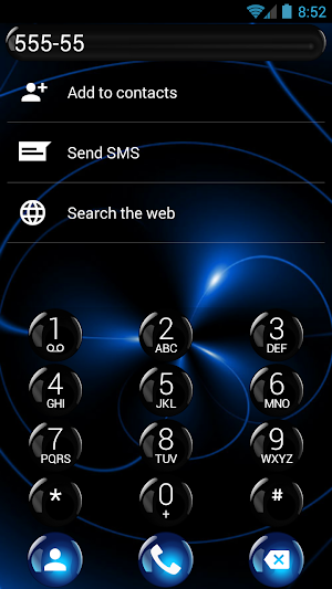 Theme for ExDialer SphereBlack Screenshot 2