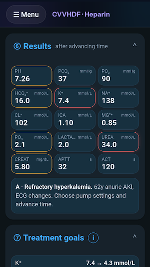 CRRT Advanced Simulator Screenshot 3