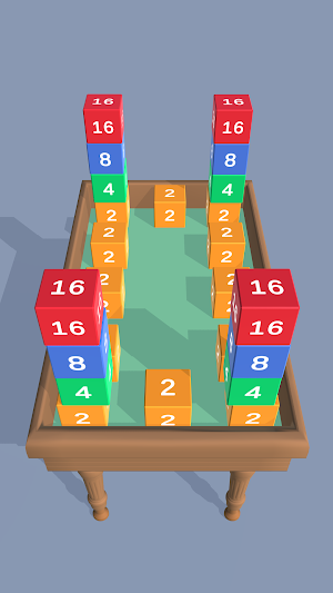 Physics Chain Cube 3D Merge Screenshot 0
