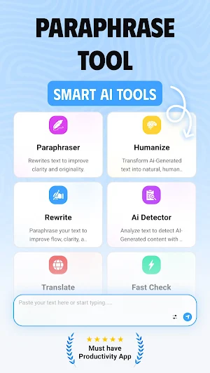 Paraphrase Tool - AI humanizer Screenshot 0