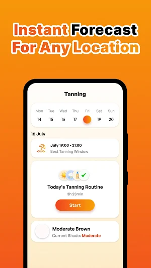 Bronza: Tanning, UV Index, SPF Screenshot 2