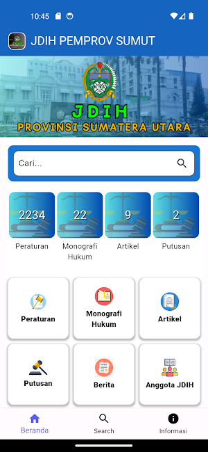 JDIH Pemprov Sumut Screenshot 1