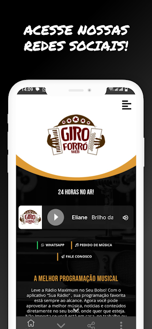 Rádio Giro Forro Web Screenshot 2