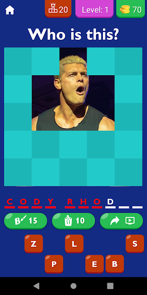 WWE Guess The Wrestler Game Screenshot 0