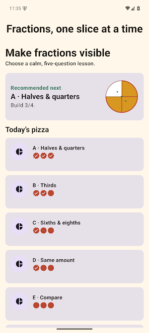 Pizza Fractions Screenshot 0