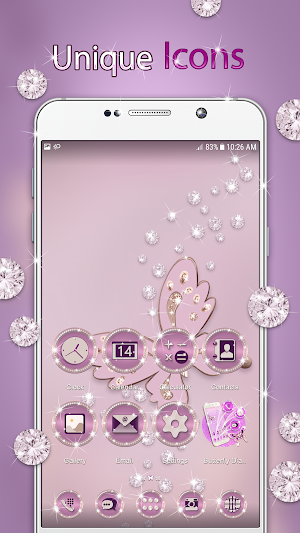Butterfly Diamond Theme Screenshot 2