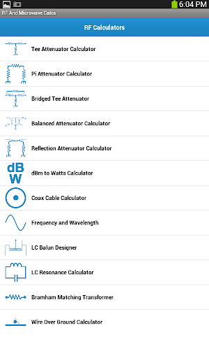 RF And Microwave Calcs Screenshot 1