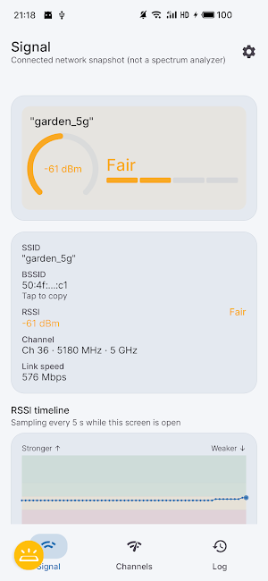 WiFi Analyzer: Signal Scan Screenshot 0