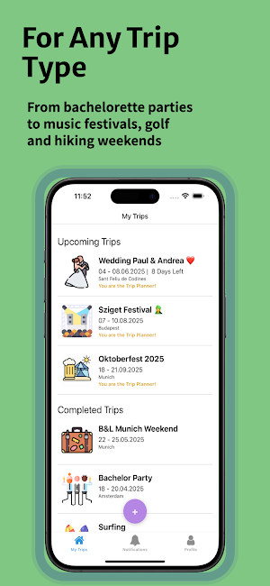 FlowTrip | Group Trip Planner Screenshot 2