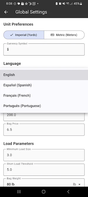 Concrete Calculator Screenshot 0