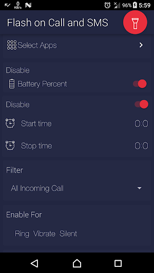 Flash on Call and SMS Screenshot 3