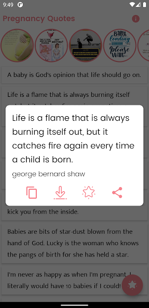 Pregnancy Quotes and Sayings Screenshot 1