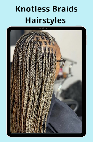 Knotless Braids Hairstyles Screenshot 1