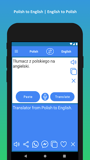 Polish to English Translator Screenshot 1