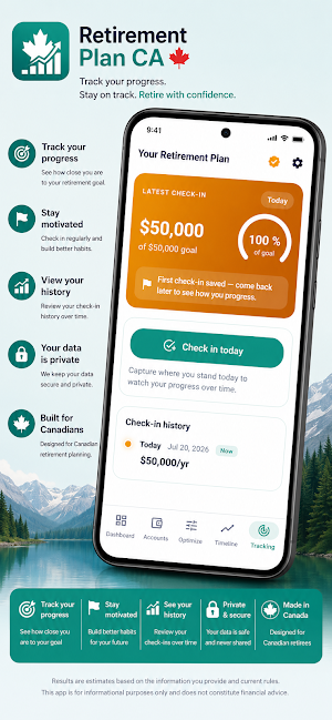 Retirement Plan CA - RRSP, CPP Screenshot 3