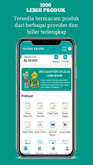 Mitra Fajar - agen Pulsa PPOB Screenshot 1