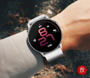 Stylish Red Maroon Watch Face Screenshot 2