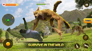 Wolf Game: Wild Wolf Animal 3D Screenshot 2