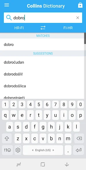Finnish-Croatian Dictionary Screenshot 0