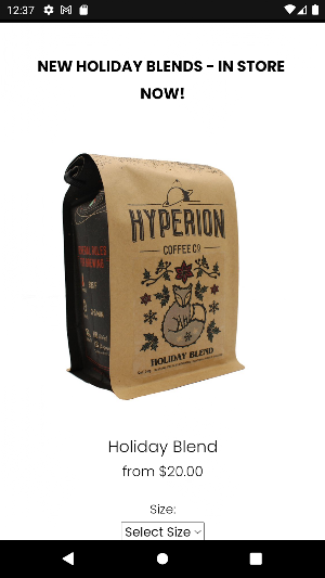 Hyperion Coffee Screenshot 2