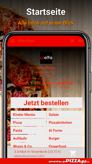 Alfa Pizza Screenshot 1