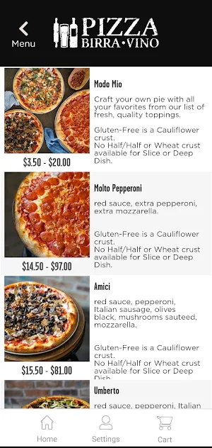 Pizza Birra Vino Screenshot 2