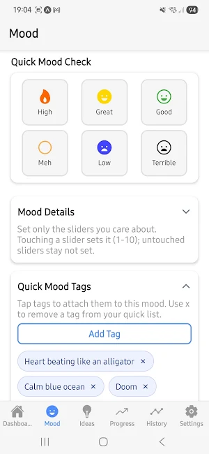 Mood Idea Box Screenshot 2