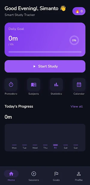 StudiFocus-Smart Study Tracker Screenshot 1