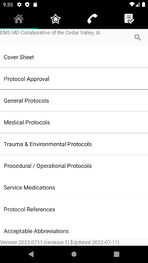 EMSMDCCV Protocols Screenshot 2