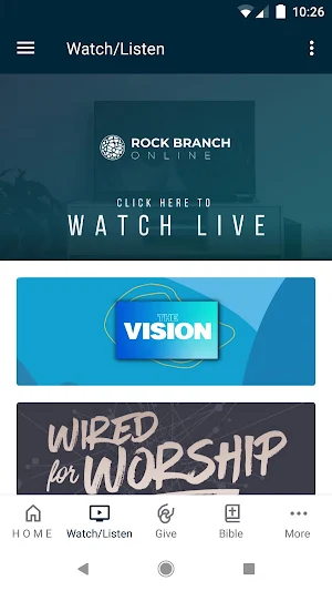Rock Branch Church App Screenshot 1