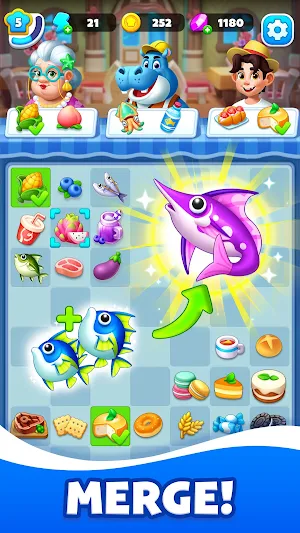 Merge Ocean - Chef Restaurant Screenshot 0