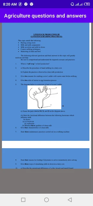 Agriculture revision questions Screenshot 3
