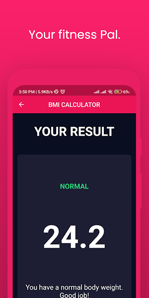 BMI Calculator Screenshot 2