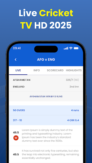 Live Cricket TV HD 2025 Screenshot 3