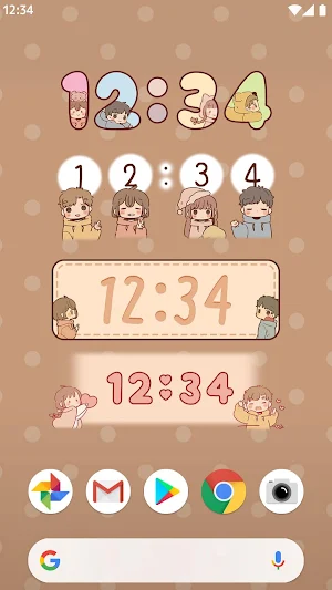 Digital Clock Widget Obediently Tell Screenshot 0